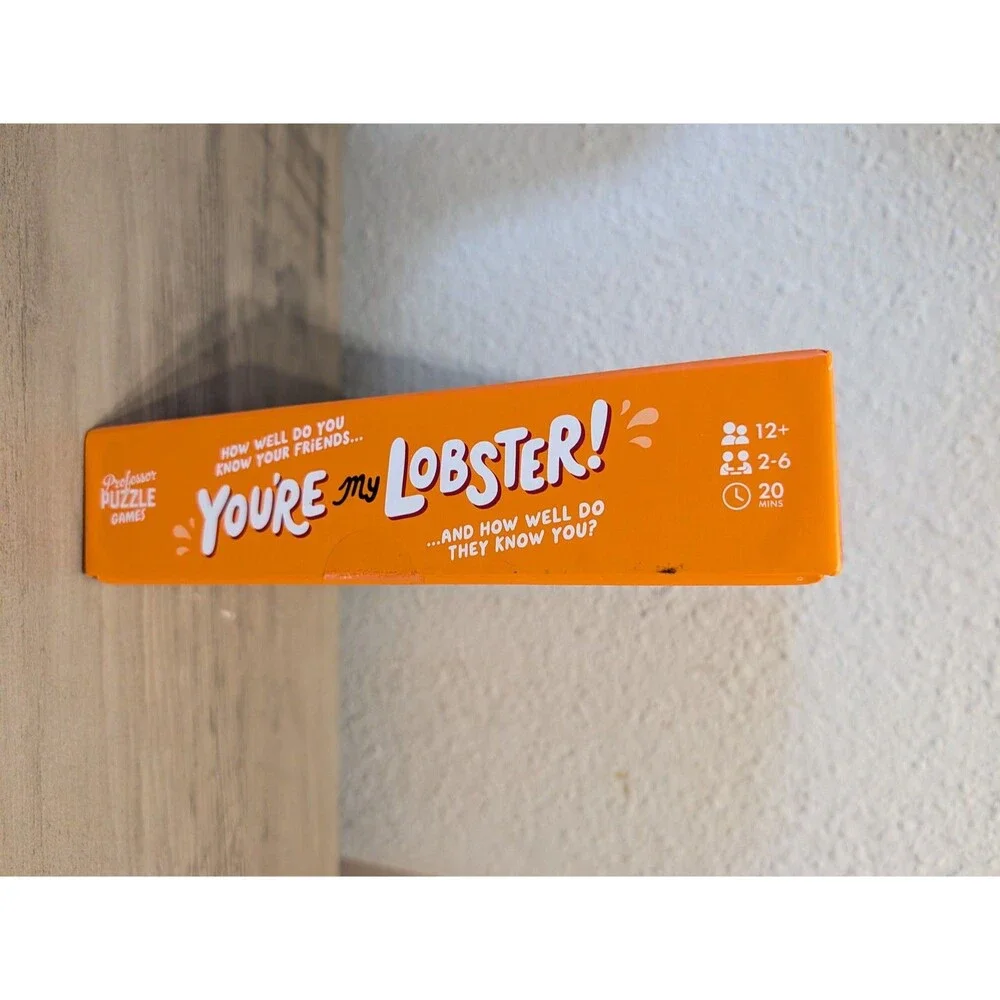 Professor Puzzle You're My Lobster Party Game Ages 12+ 2-6 Players 2023